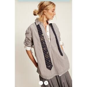 NWT / Free People / We The Free August Striped Pullover / sz M